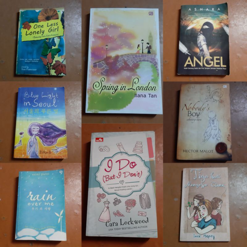 buku Novel Preloved bahasa indonesia kolpri ilana tan