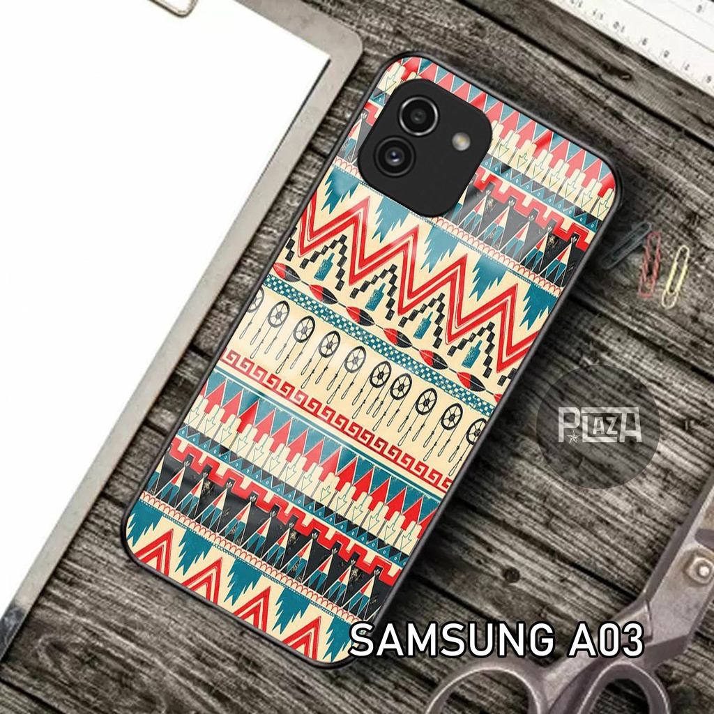 Softcase Glass Kaca [K55] SAMSUNG A03 Terbaru Casing Handphone-Pelindung Handphone