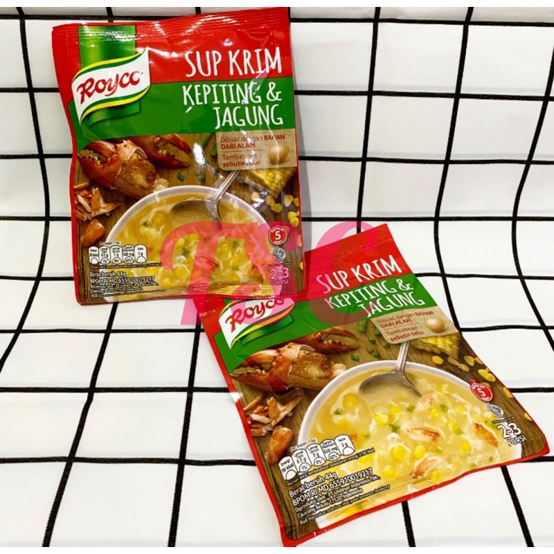 

Royco Sup Krim Kepiting & Jagung 44gr ROYCO Cream Soup Kepiting & Jagung