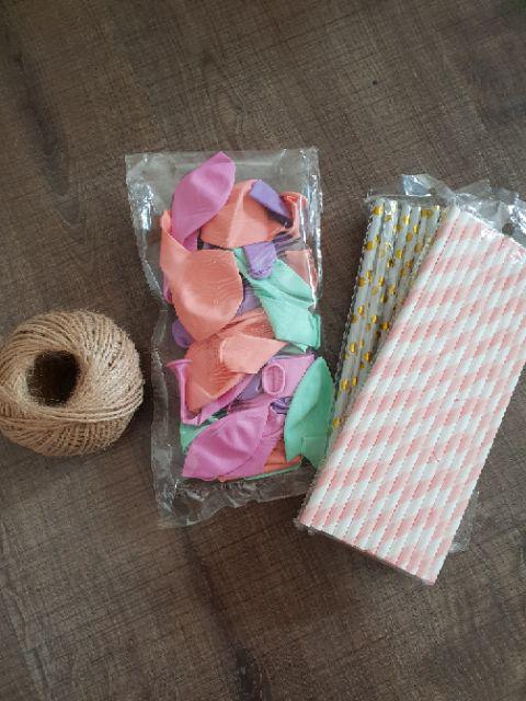 Paper Straw / Sedotan Kertas Gold Edition / Sedotan Hbd Ulang Tahun