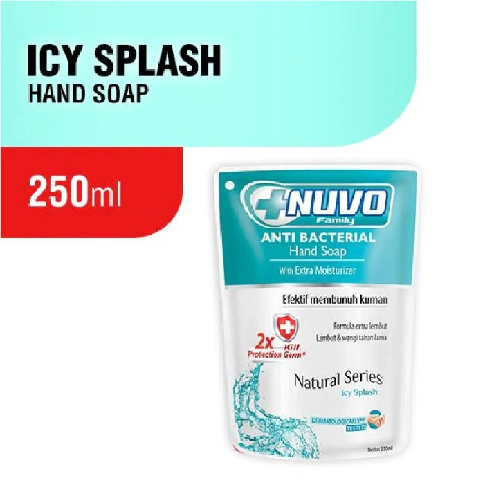 Nuvo Hand Soap Refill Wash Pouch 250ml Sabun Cuci Tangan Cair Liquid - Tosca