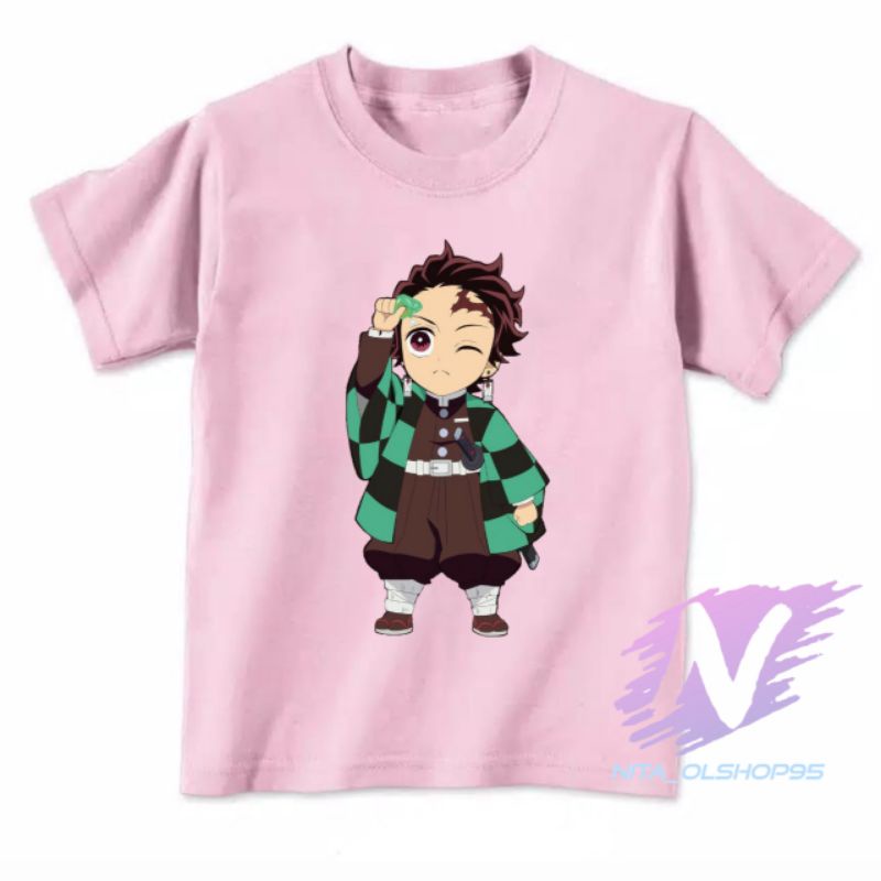 kaos tanjiro demon slayer baju koas anak anime