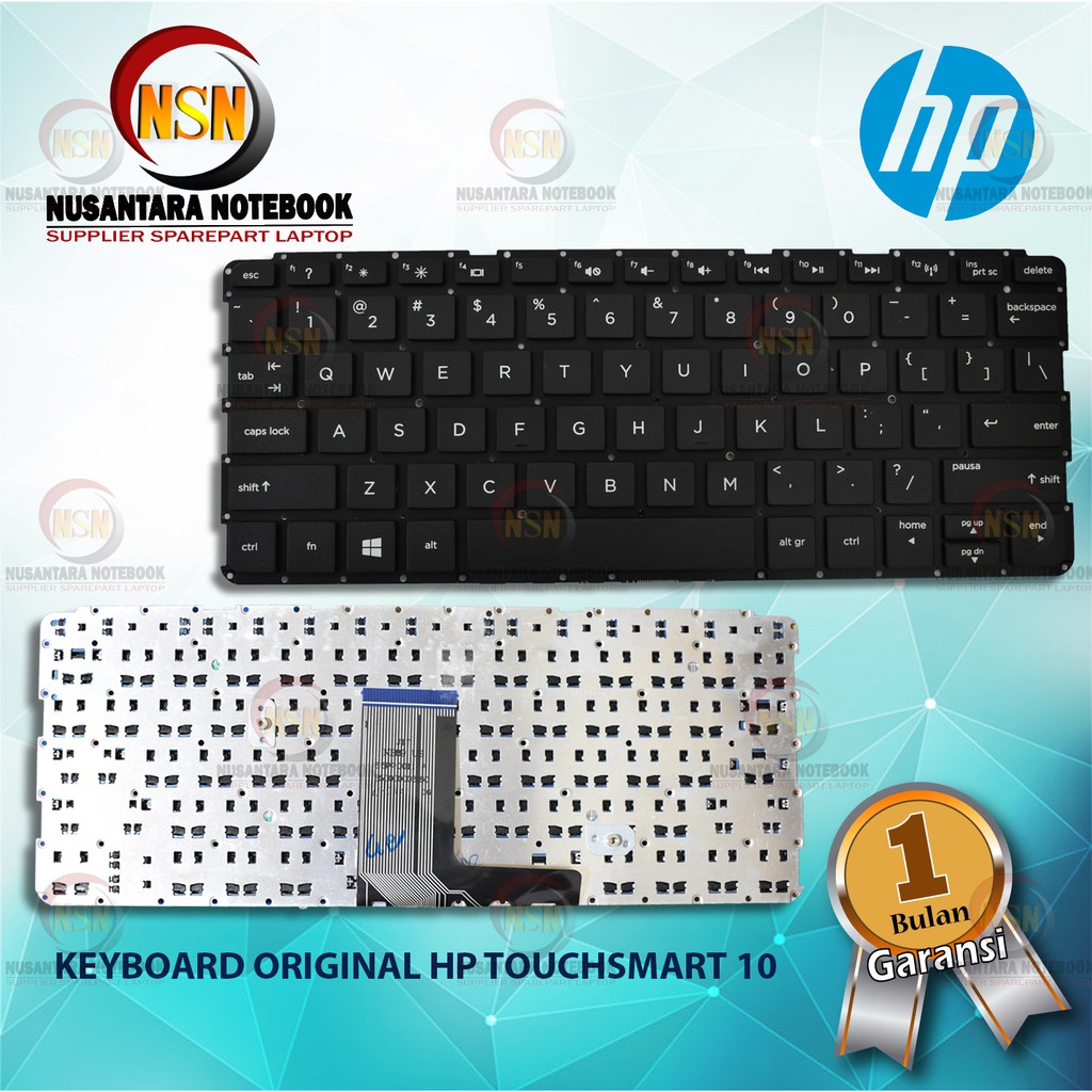 Keyboard Original HP Pavilion 10 TouchSmart 10 10-E Hitam