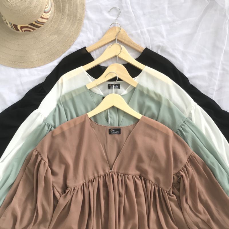 BLOUSE CERUTY DEALOVA | TARTAN MIZU | LUCIA WOLFIS | PRETTY RUFFLE BLOUSE-2