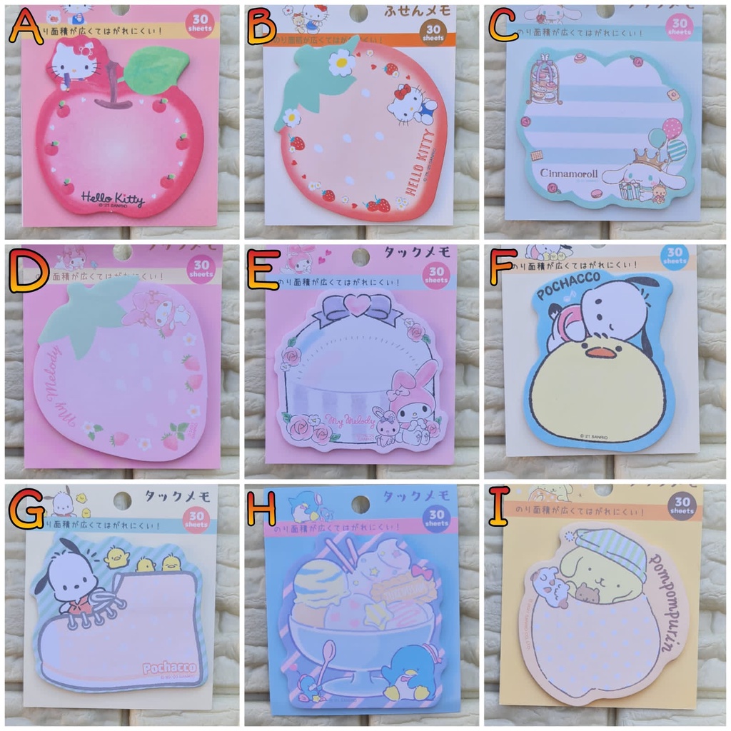 

POST IT ORI BENTUK BUAH HELLO KITTY LTS