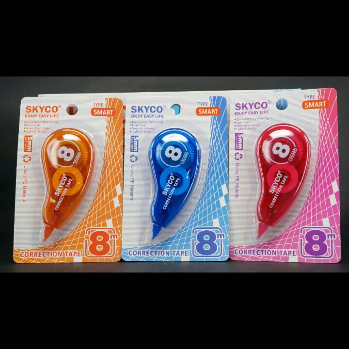

[GRAND MEDIA] PITA KOREKSI / TIP-EX / TIP-X / CORRECTION TAPE SKYCO SMART (8METER)