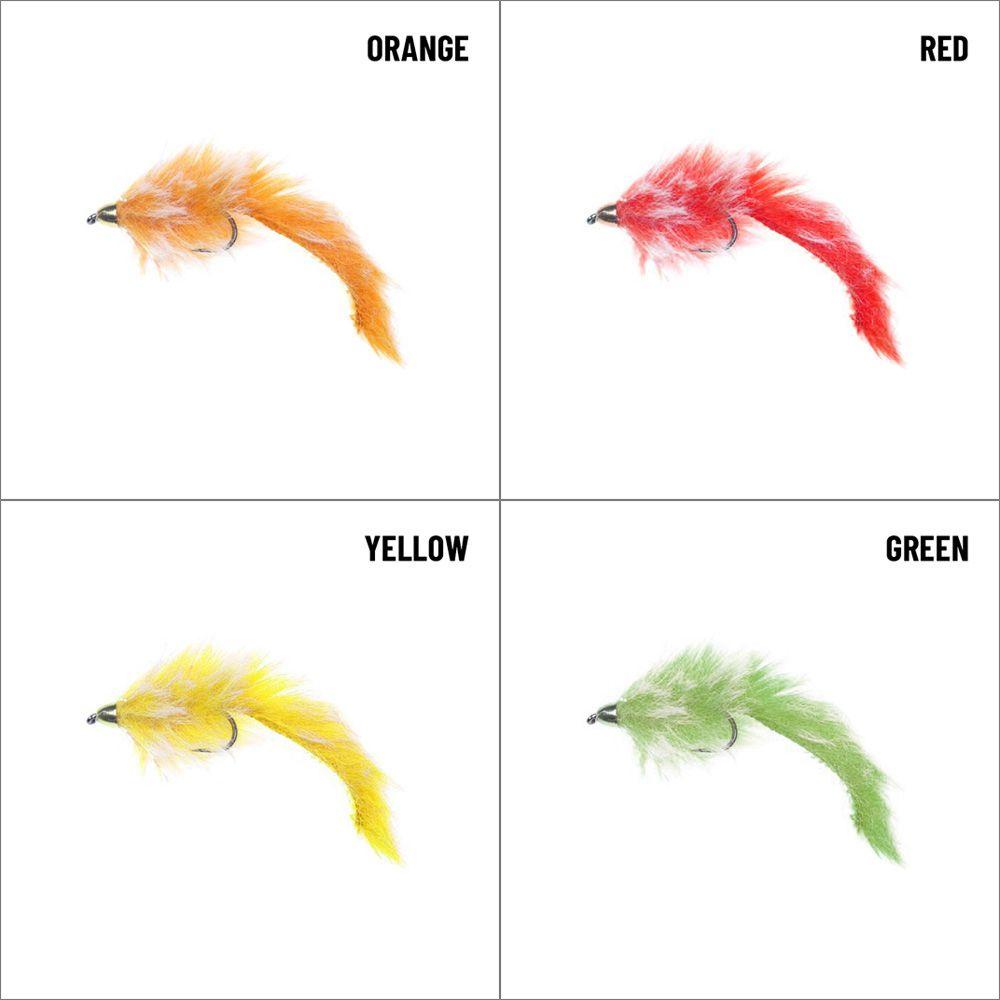 TOP 3 Pcs Umpan Pancing Fly Trout Air Asin Serangga Engkol Swimbaits Treble Hooks Bunny Tail