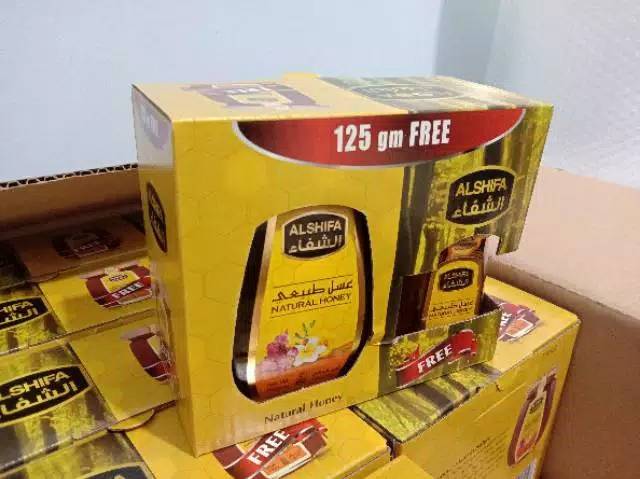 Madu paket Al shifa 500gr free 125gr asli original impor arab