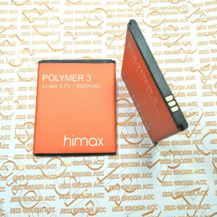 Baterai Battery Original Double Power HIMAX POLYMER 3 , POLIMER 3