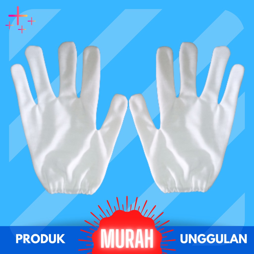 SARUNG TANGAN HALUS KATUN DAN HYGET STANDAR INDUSTRI, ACARA FORMAL, PERTUNJUKAN SENI, UPACARA, PASKIBRA, MULTI FUNGSI HARGA PER LUSIN - MITRADAMAI