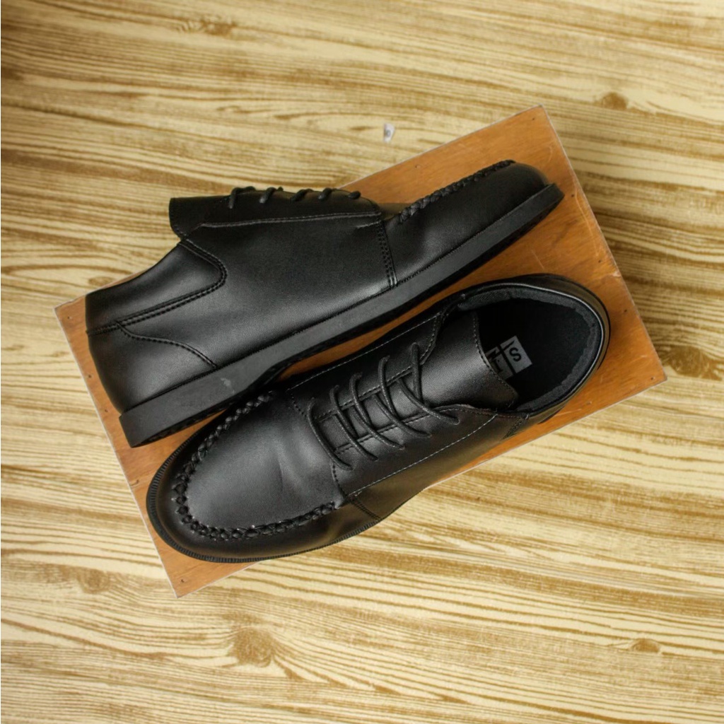 SMITH BLACK - Sepatu Kerja Formal Kantor Pria Kasual Pantofel Pria Oxford - Pantopel