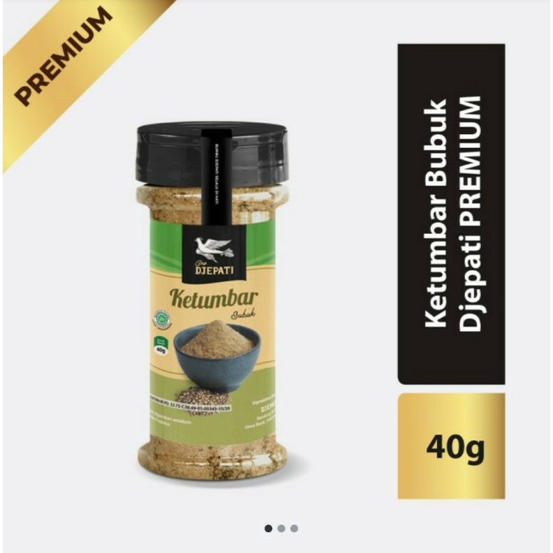 

Ketumbar bubuk ( Coriander powder ) cap 'Djepati ' produk premium, berat 40 gram