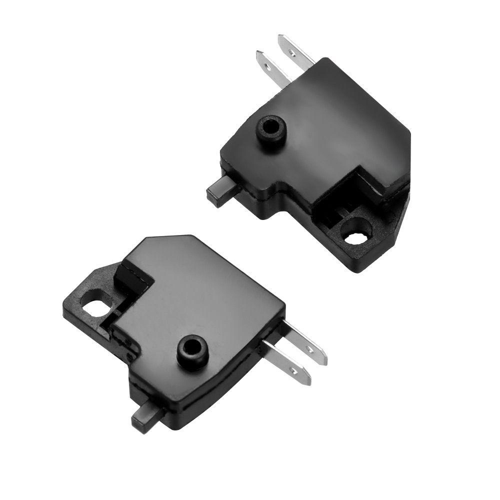 R-FLOWER 1/5/10pcs Stop Rem Depan Hitam Universal Rem Stop Suku Cadang Tombol Tekan Saklar