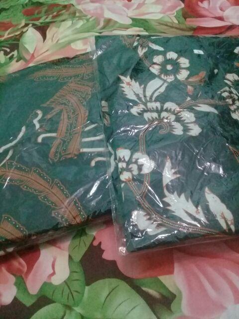 Wou Batik Couple Shofia Estetika Brokat  - Couple Modern Batik Couple Sarimbit Brokat Kebaya - Bs052