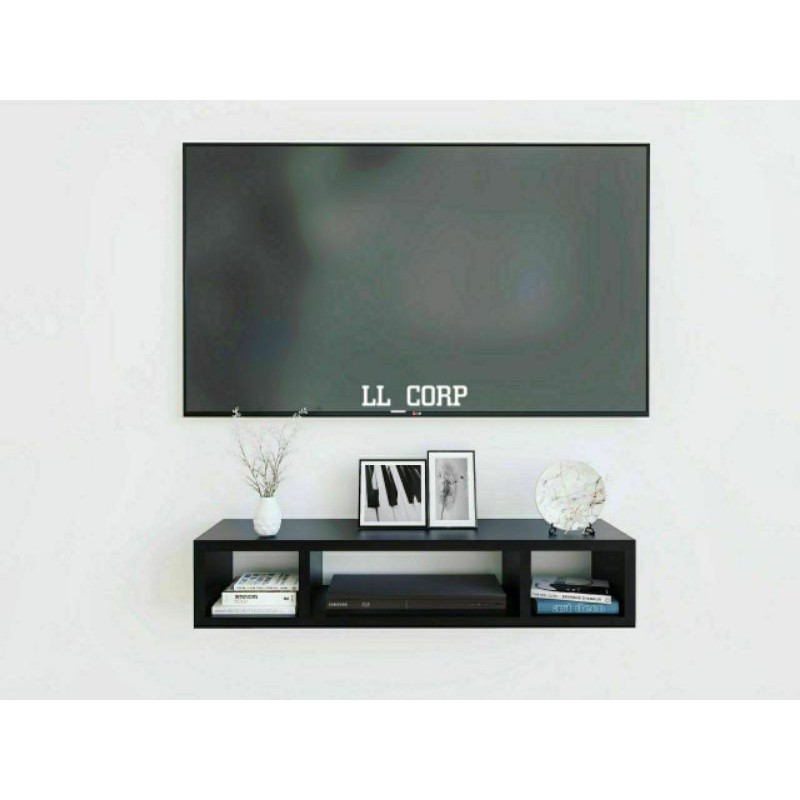 Model Rak Meja Tv Minimalis Kayu Palet Alumunium Besi Gantung Dinding Tembok Modern Tempel n