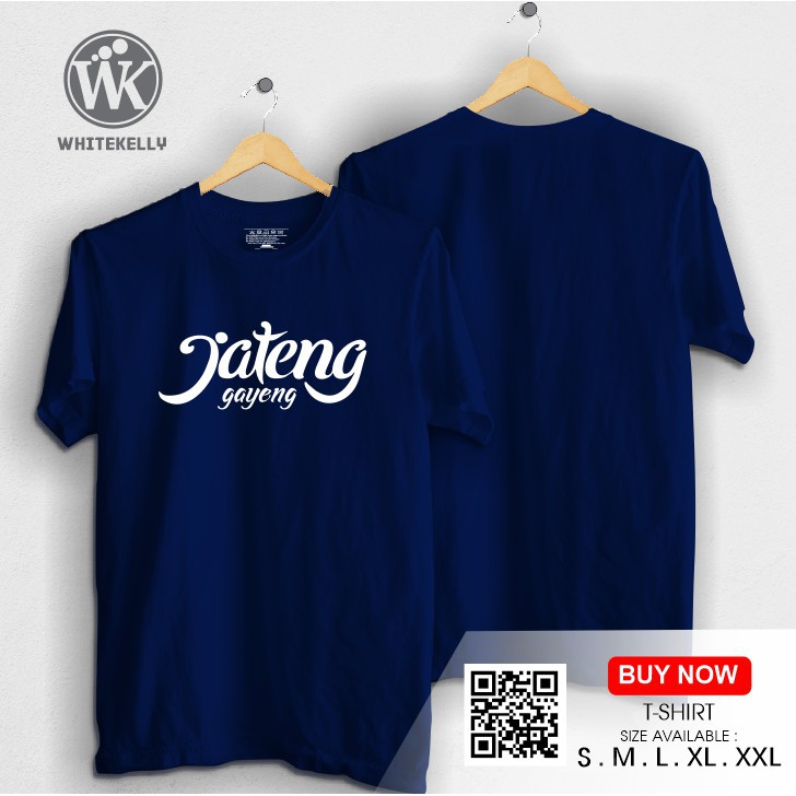 Kaos / Baju / Tshirt Jateng Jawa Tengah Gayeng Distro Terlaris Termurah   -assiyah
