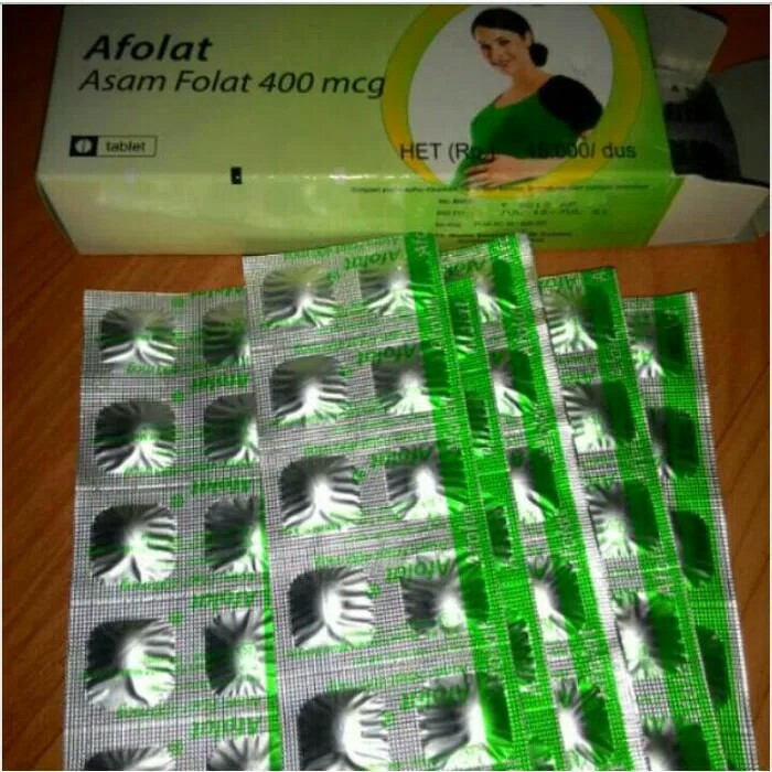 Afolat asam folat vitamin hamil dan promil