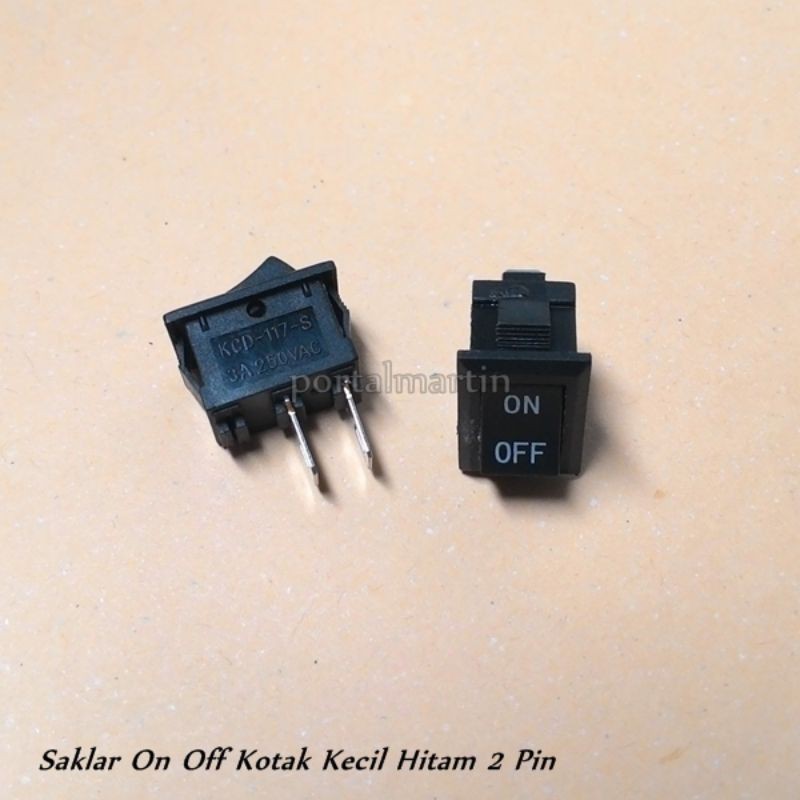 Jual Saklar ON OFF Kotak Kecil Hitam 2 Pin | Shopee Indonesia