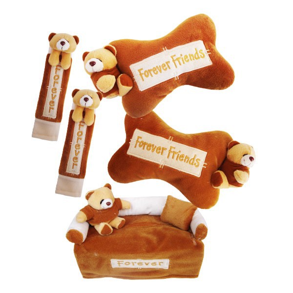 Bantal Mobil 3 in 1 Exclusive Boneka Bear Forever Friends