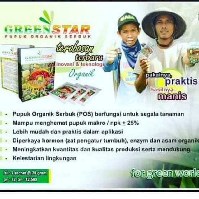 Pupuk green star nasa