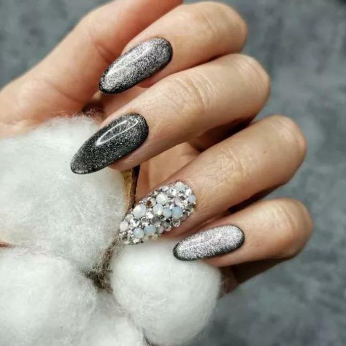 ❋ CRYSTAL MAGNETIC CAT EYE SATUAN NAIL GEL POLISH AS NISI BORN PRETTY ☂