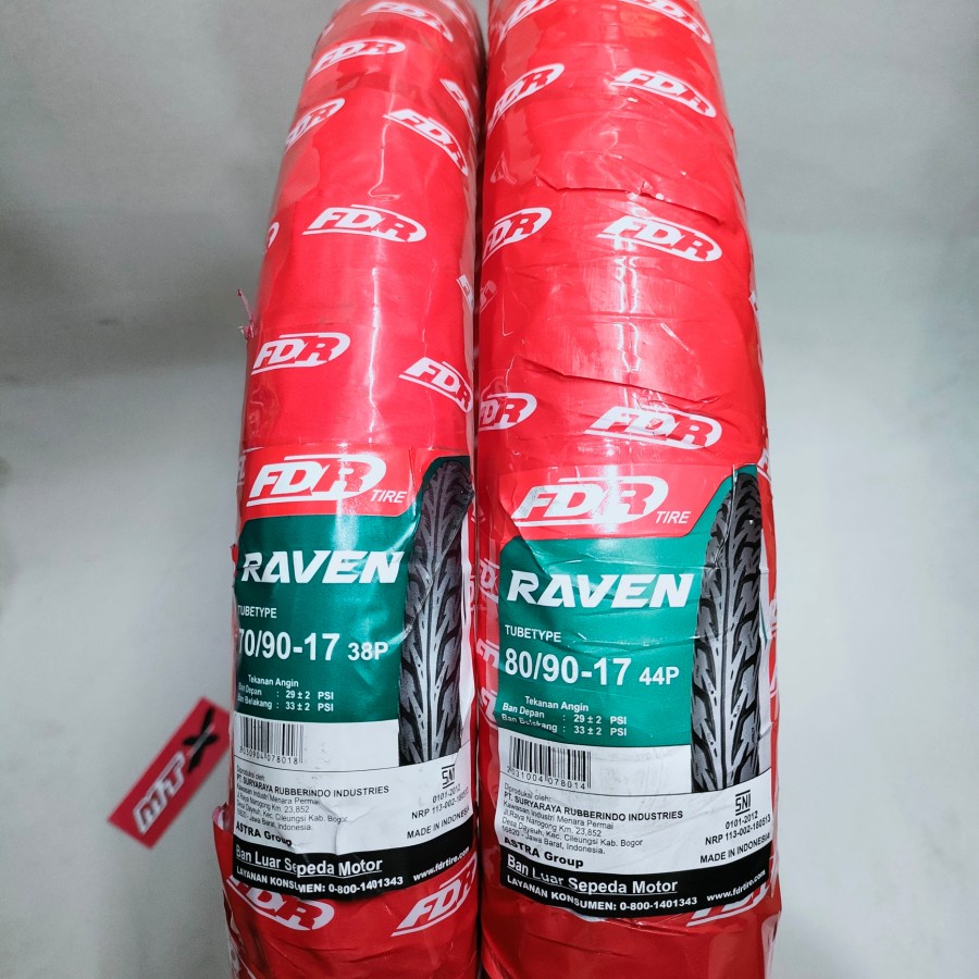 BAN FDR DEPAN BELAKANG 70/90-17 DAN 80/90-17 RAVEN