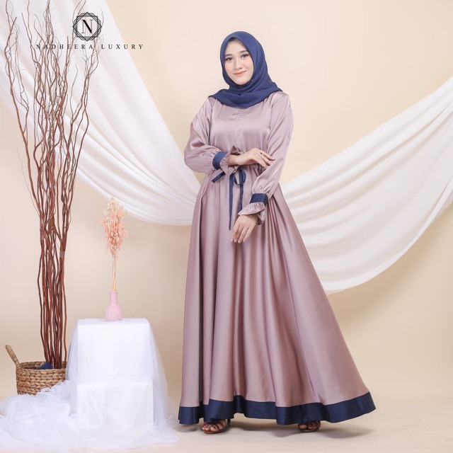 DRESS MARISSA | NADHEERA LUXURY | ELEGANT DRESS | GAMIS CANTIK