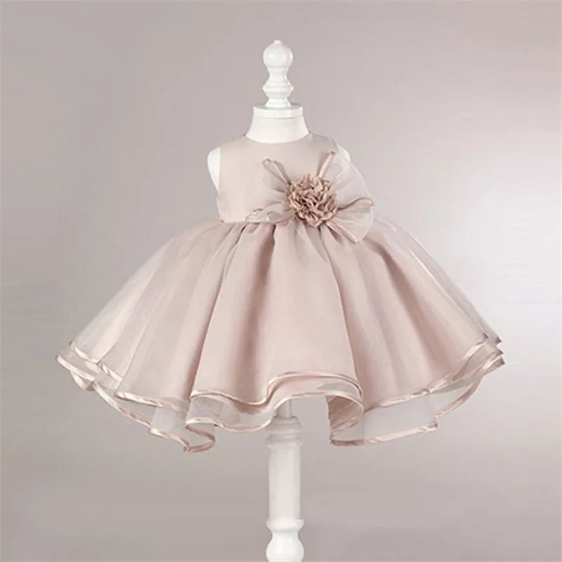 DRESS WARNA NUDE BEIGE ANAK PEREMPUAN GAUN PESTA ULANG TAHUN BAYI PEREMPUAN DRESS PRINCESS JASMINE E