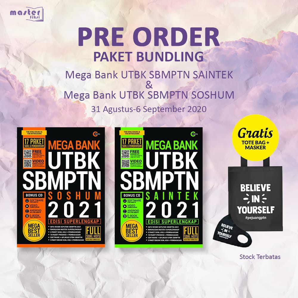 Mega Bank UTBK SBMPTN Saintek 2021-Mega Bank UTBK SBMPTN Soshum 2021