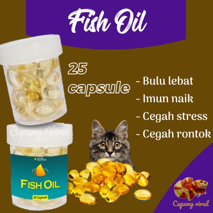 FISH OIL- Minyak Ikan Untuk Kucing Kelinci Hamster CLEVER SOLUTION