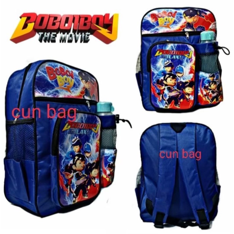 Tas Ransel Anak Laki-laki Karakter BOBOIBOY | Tas anak sekolah TK-SD | free Botol Minum