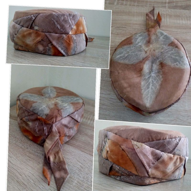 Peci Keren Batik Jogokariyan Motif Coprint Daun Coklat Termurah Terlaris Diskon