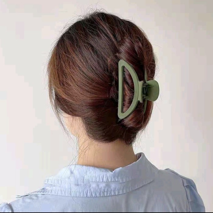 J166 Jedai Jepit Rambut Doff Korea Tebal Multicolor MatteKorea Style