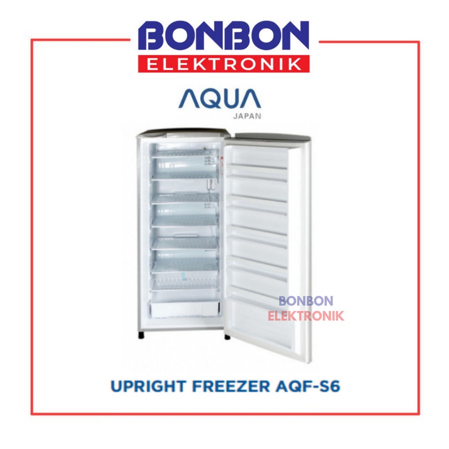 AQUA Freezer AQF-S6(DS) 6 Rak Asi / Es Batu AQFS6DS Kulkas 1 Pintu