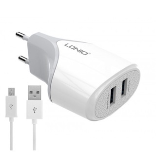 TRAVEL CHARGER CAS LDNIO 2.1A FAST CHARGING KWALITAS ORI