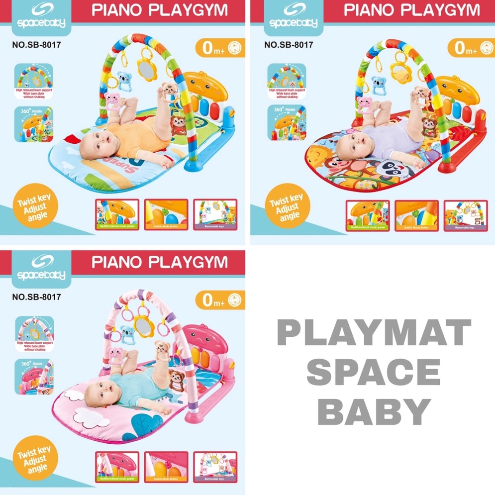 MOMS_ Sugarbaby Piano Playmat Playgym All In 1 / Day &amp; Nite / My Piano // Space baby Piano Playgym SB8017