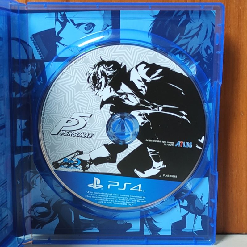 Persona 5 PS4 Kaset Playstation PS 4 5 Persona5 Vanilla PS5 PS5 CD BD Game Games Original Asli Royal Strikers striker Reg 3 Region 3 Asia