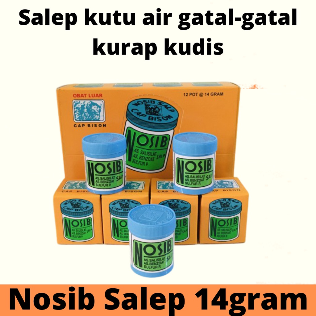 Nosib Salep 14 gr Obat Gatal Kudis Kurap Kutu Air Panu Kutu Air