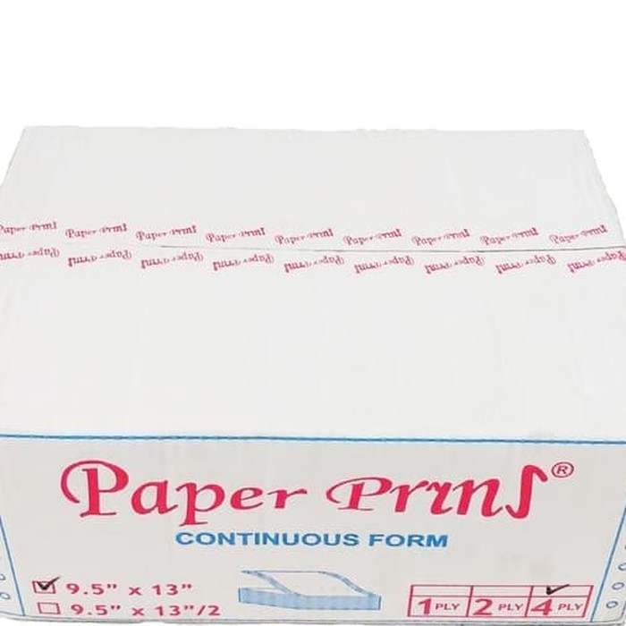 CONTINUOUS FORM 9,5 X 13 4PLY PAPERPRYNS