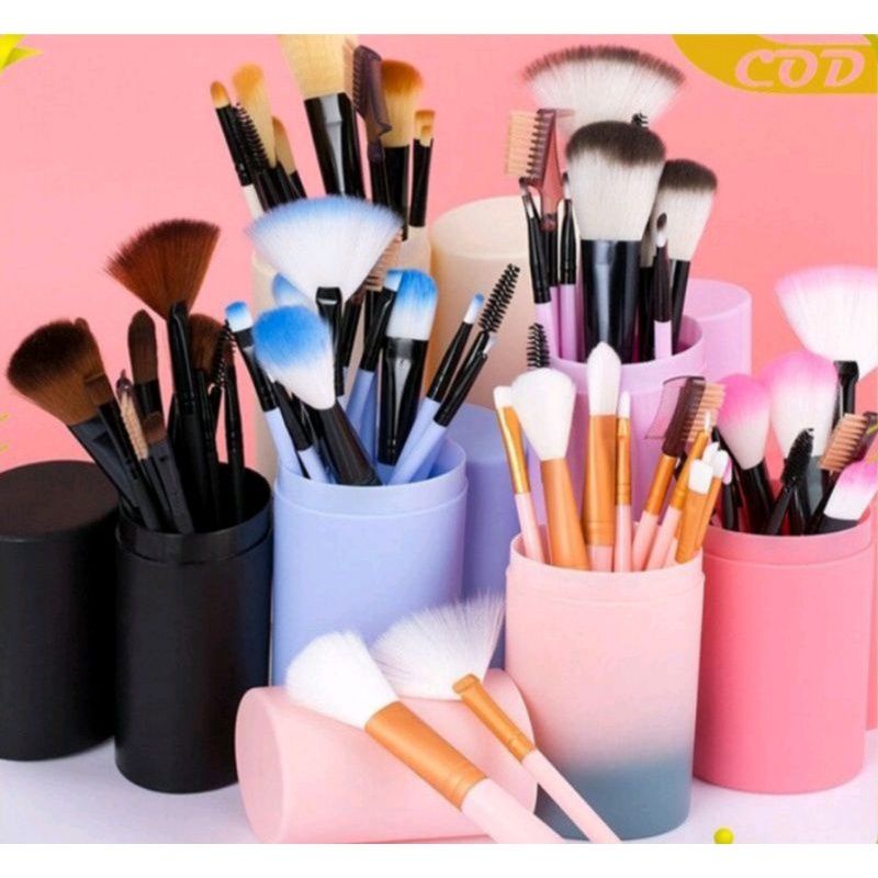 kuas makeup set / kuas tabung set