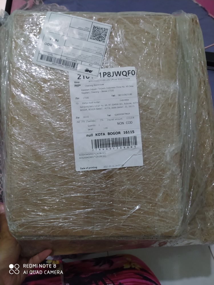 Exsellen Kotak Penyimpanan Tiga Lapis Rak Kosmetik 30*16*25cm