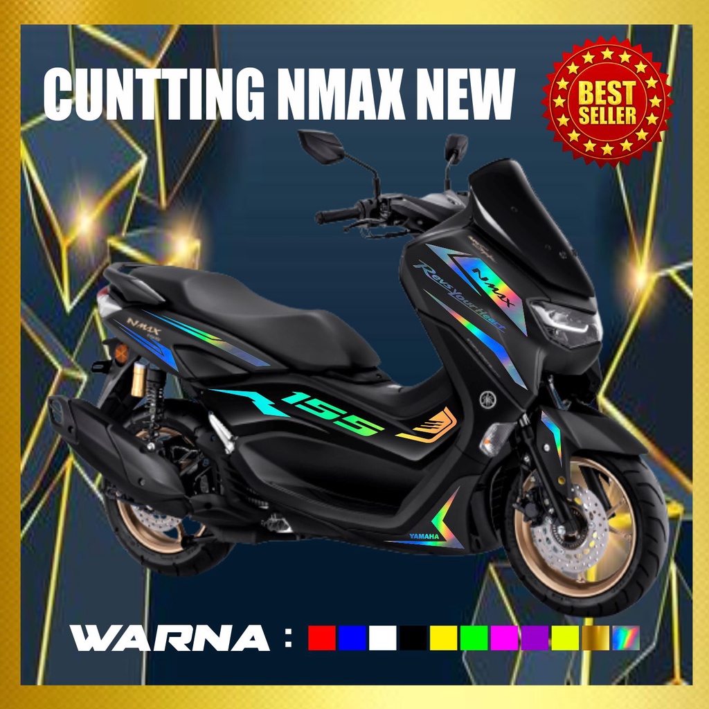 CUTTING STICKER NMAX SIMPLE NMAX BARU WARNA GOLD