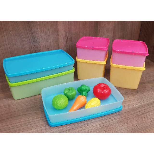 NEW FREEZER FROSTY SET (ISI 7) atau (ISI 6) WADAH PENYIMPANAN FREEZER KULKAS