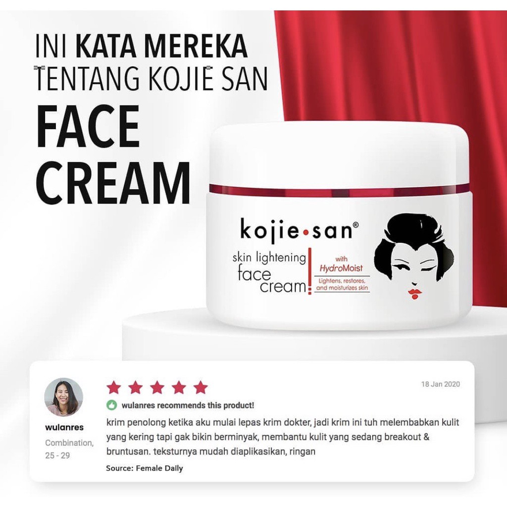 KOJIE SAN Skin Lightening With Hydromoist Series | Foam Facial Wash | Cream | Toner