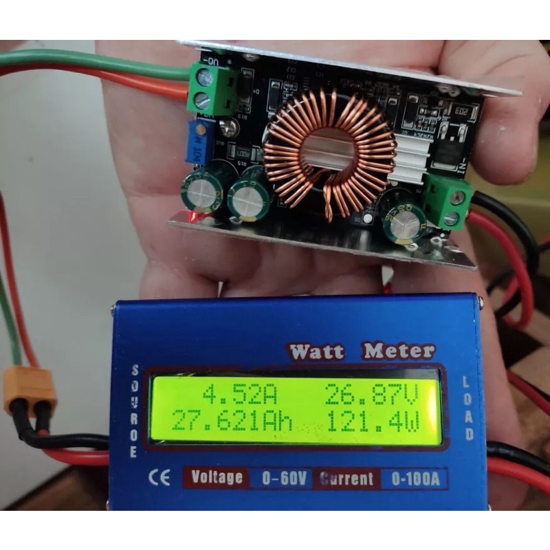 Step Down 100W 6A 10-90V untuk 1.5V-60V Buck Converter regulator Modul