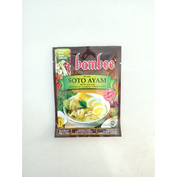 

Bamboe Bumbu Instan Soto Ayam 40gr