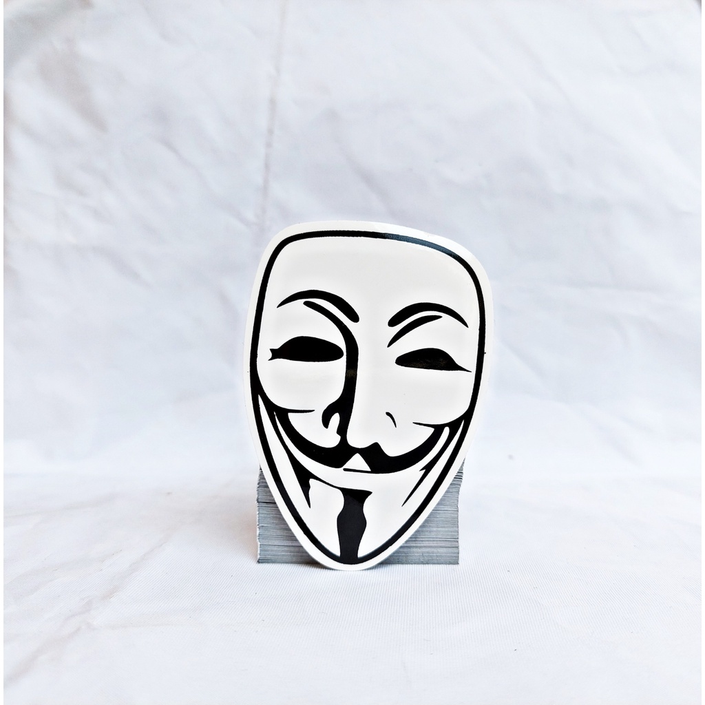 

STIKER sticker FACE FALSE vinyl LOGO BRAND AESTHETIC HP LAPTOP MOTOR MOBIL WATERPROOF