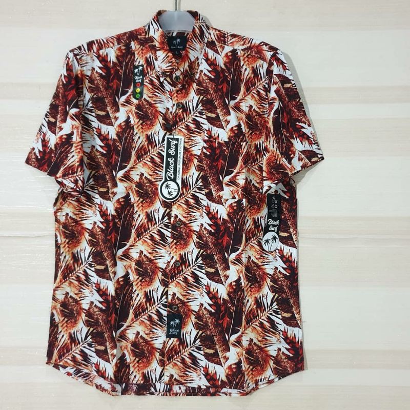 Kemeja remaja cowok slimfit distro pendek polos dan motif / kemeja hem pria