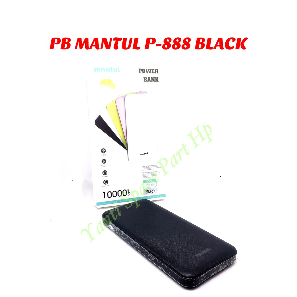 Power Bank mantul P888 Real Capacity 10000mAh Original New