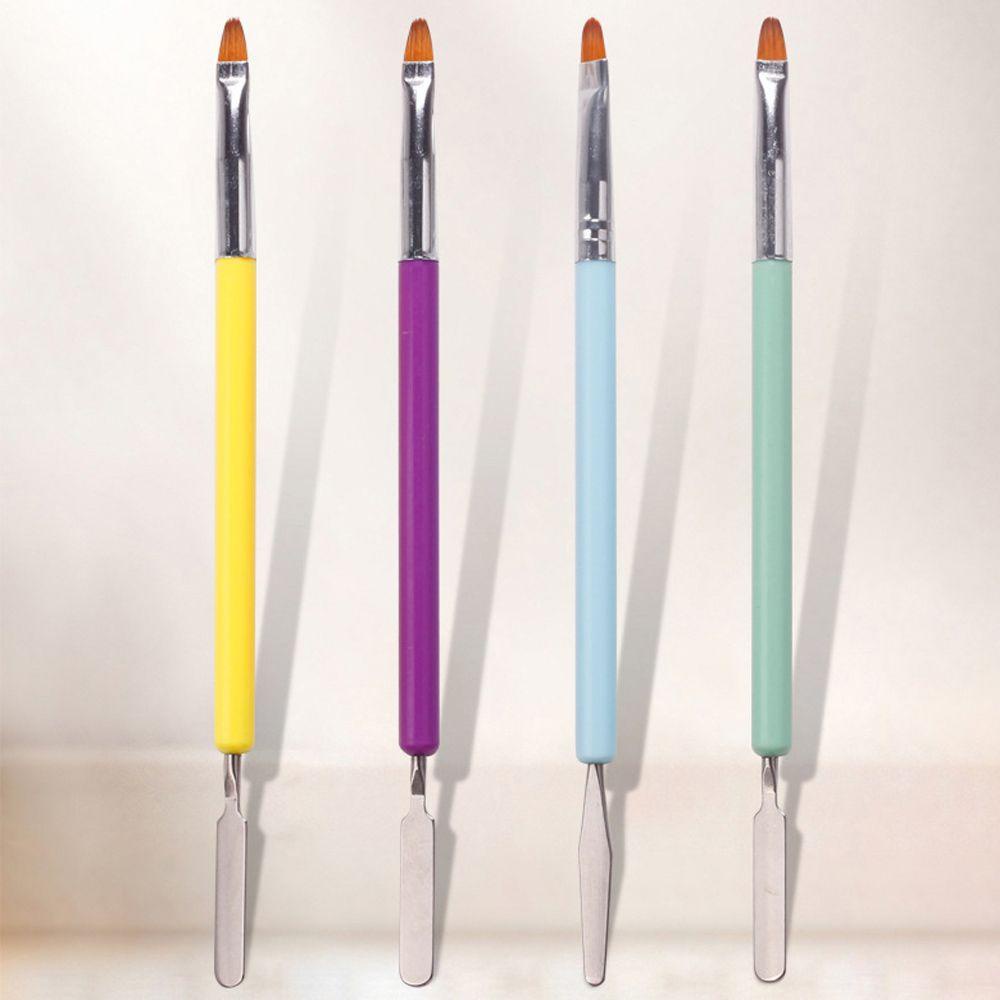 Solighter 2in1 Nails Art Dotting Pen Pena Gambar Kesehatan Kecantikan Double Head Gel Brushes